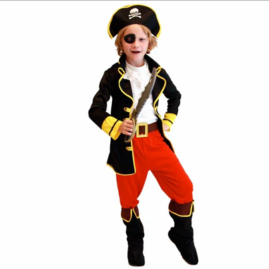 Jual Costume Captain Hook Pirate Halloween Kostum Anak Bajak Laut