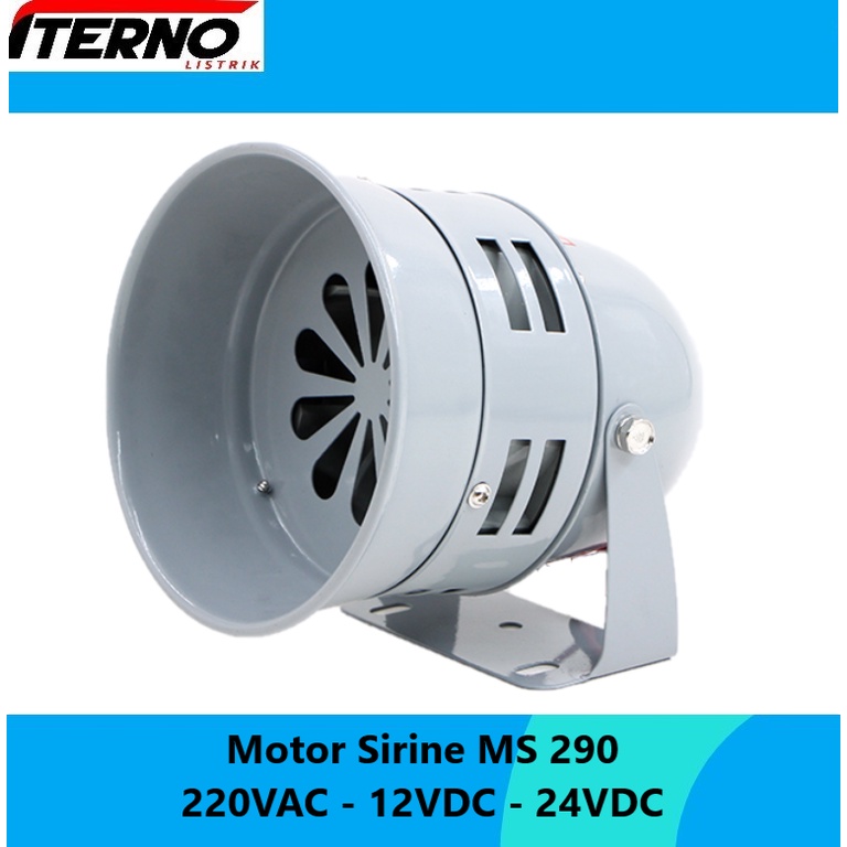 Jual Motor Sirine Sirene MS-290 MS290 220VAC 12VDC 24VDC Iterno ...