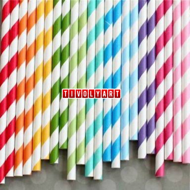 Jual Sedotan Paper Straw Sedotan Kertas Isi Pcs Shopee Indonesia