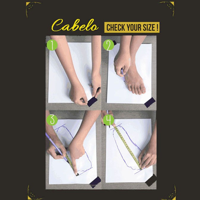 Jual Cabelo Size Chart / Panduan Ukuran | Shopee Indonesia