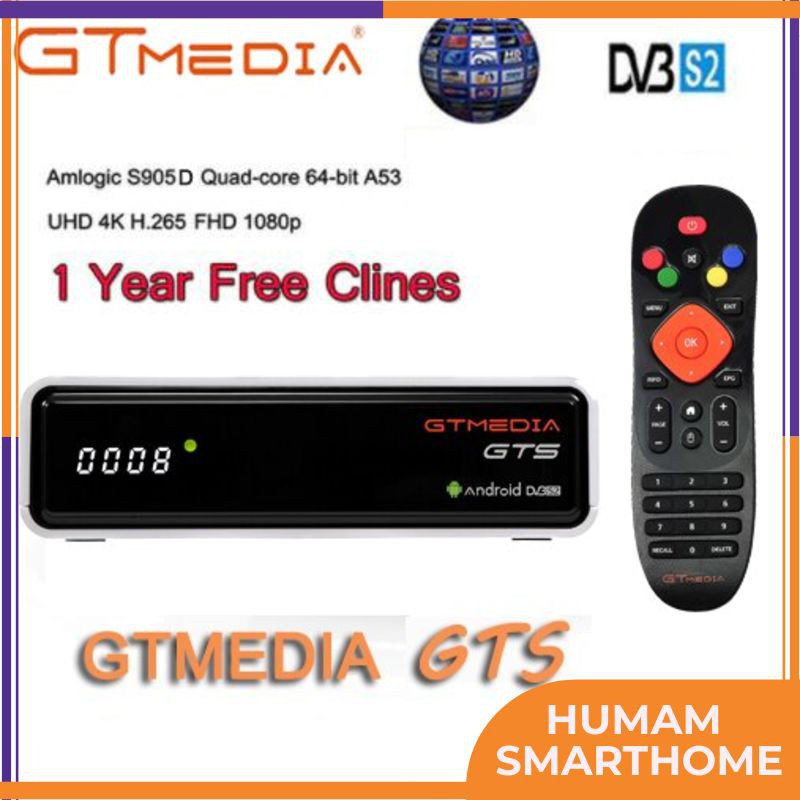 Jual Receiver Tv Digital Android box GTmedia GTS Android 6.0 4K Smart