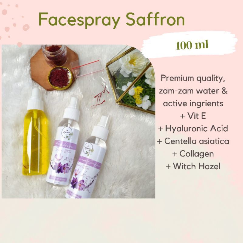 Jual Face Spray Saffron / Facemist Saffron / Facespray Zam zam
