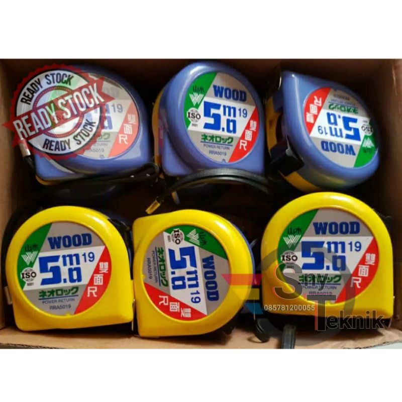 Jual Original Meteran Tukang 2 Muka Measuring Tape 5 Meter Made In ...