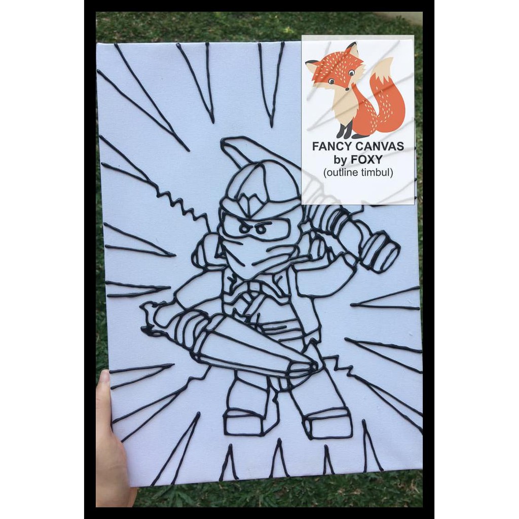 Jual New Kanvas Lukis Anak Gambar Ninjago 3 Peralatan Melukis Termurah