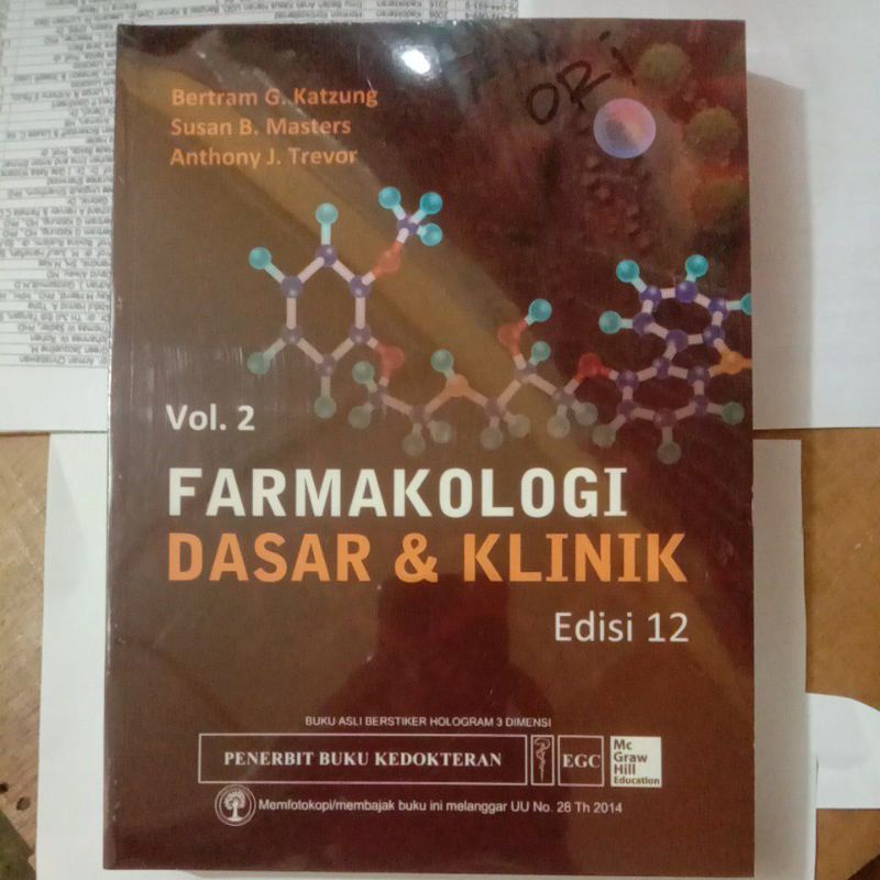 Jual FARMAKOLOGI DASAR DAN KLINIK. VOL, 2. EDISI 12 ( ORIGINAL ...