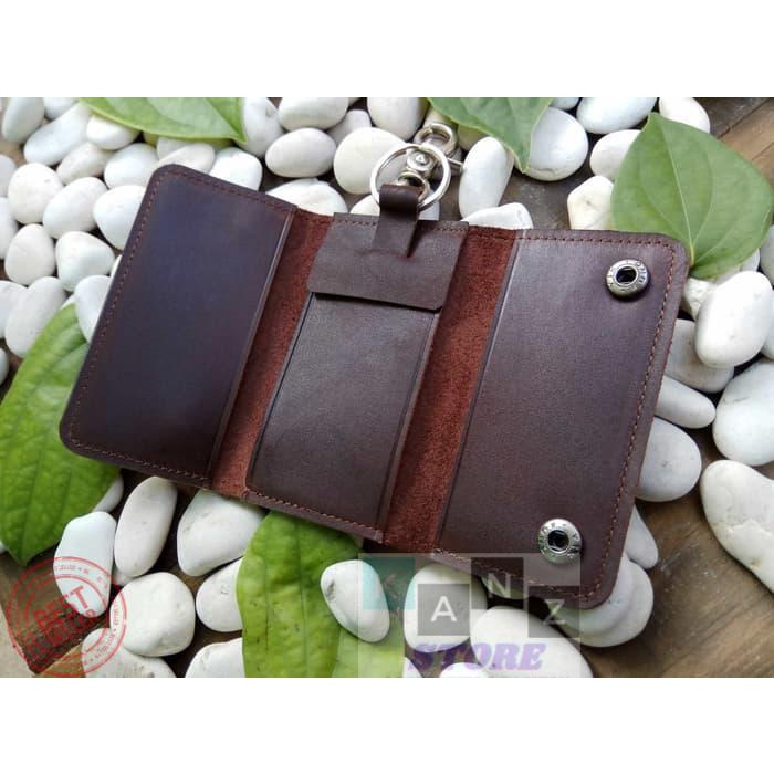 Jual Dompet 100% Kulit ASLI Key Wallet Leather Dompet kunci Stnk Mobil ...