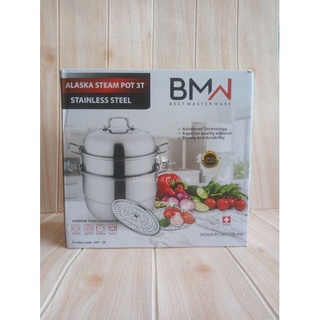 Jual Bmw Alaska Steamer Panci Kukus Panci Susun Panci Steamer Stainless Shopee Indonesia