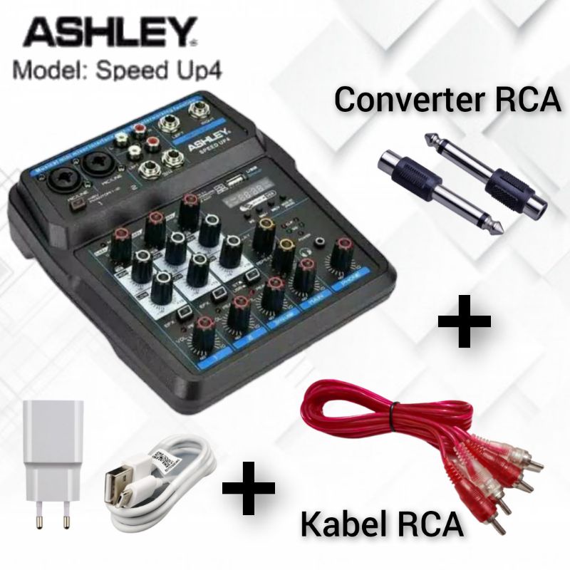 Jual Mixer Audio Ashley Speed 4,Ashley SM 402 Ashley FX402i (BISA Bluetooth dan Recording