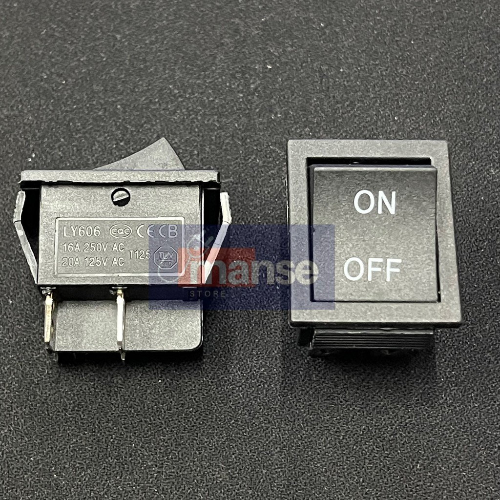 Jual Saklar 4 Kaki On Off Hitam / Switch 4 pin Besar Hitam (Kualitas ...