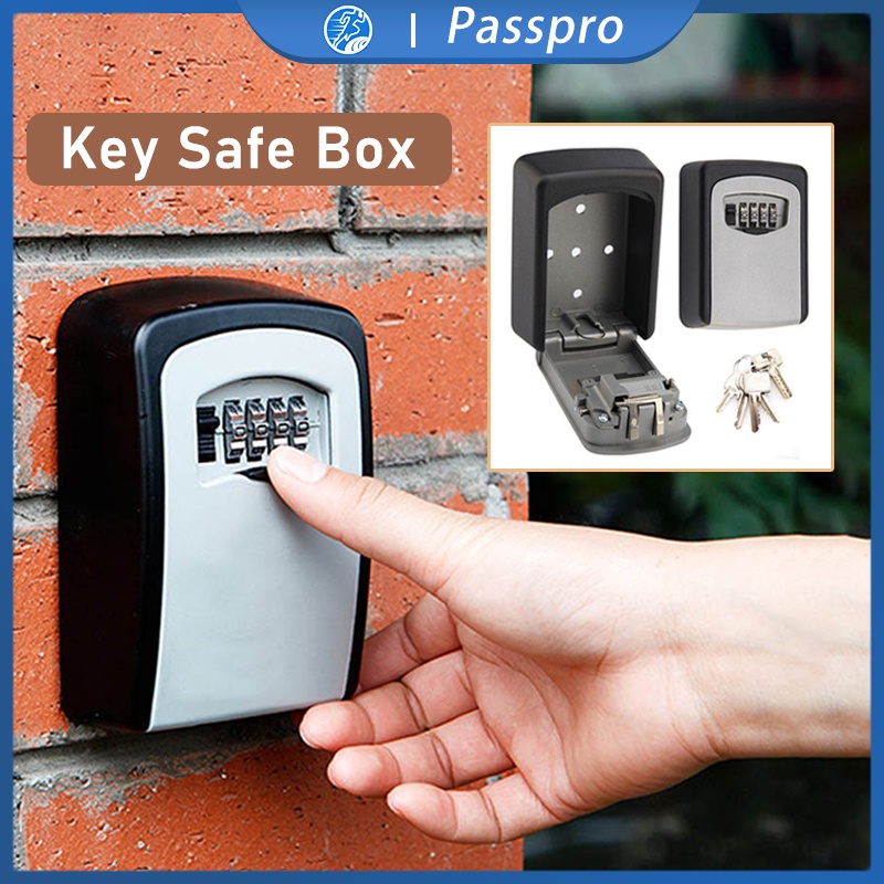 Jual Key Safe Box Outdoor Digit Wall Mount Kotak Brankas Tempat ...
