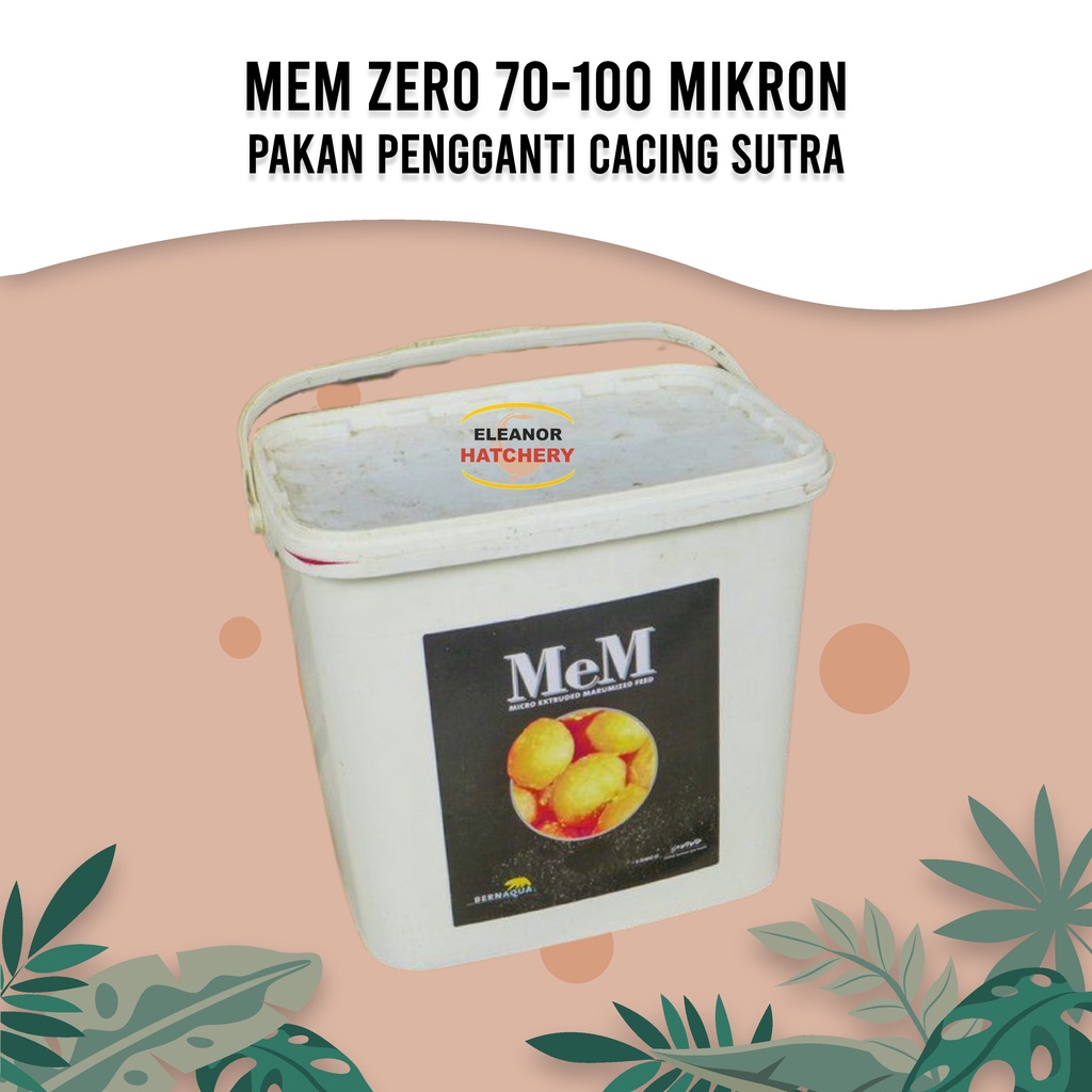 Jual Mem Zero 70-100 Mikron Pakan Pengganti Cacing Sutra 1 KG | Shopee ...