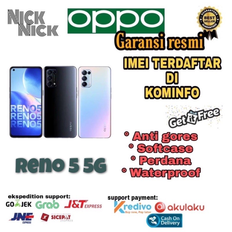 Jual OPPO Reno 5 5G 8/128 Garansi Resmi | Shopee Indonesia