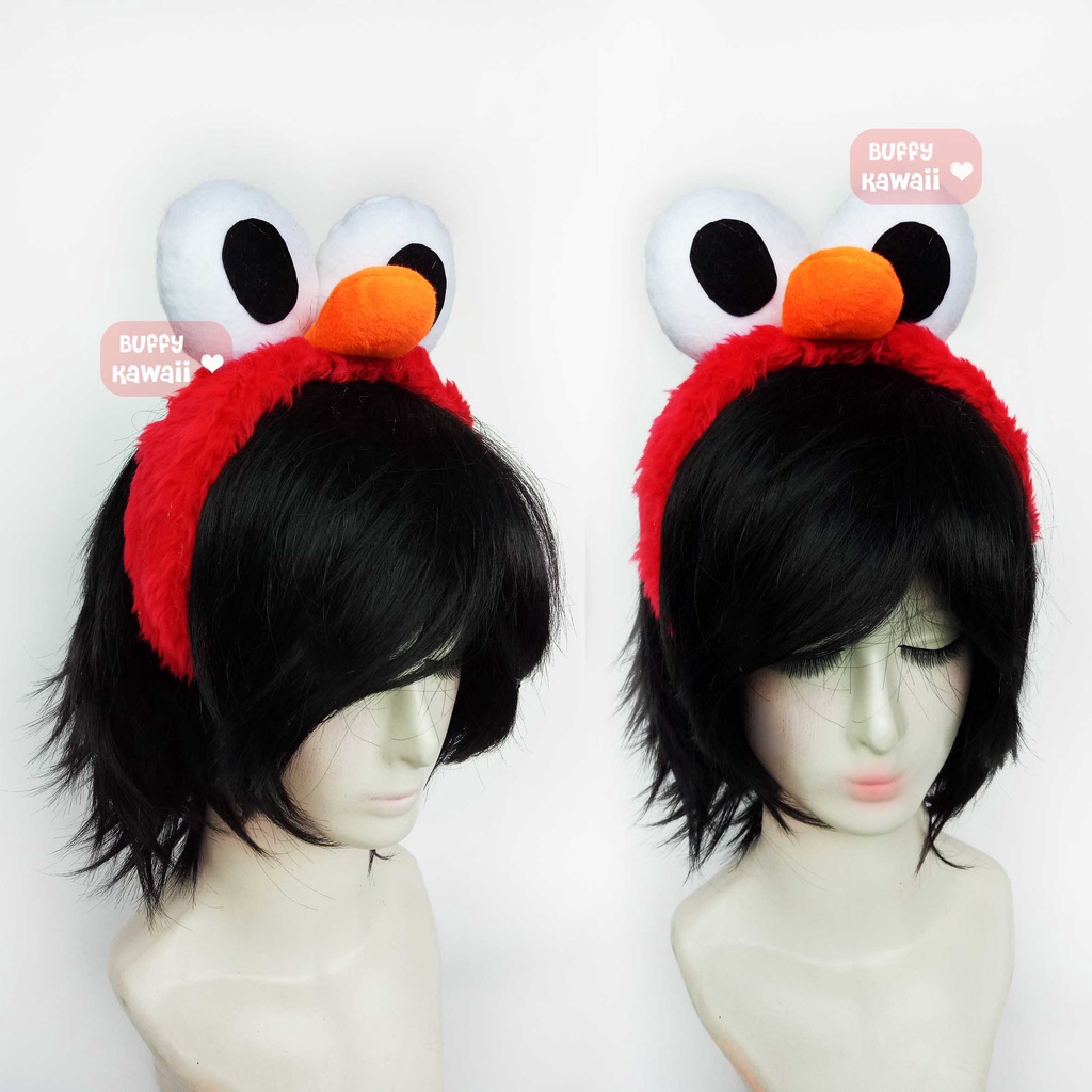 Jual Bando Elmo Merah Disney cute tiktok accessories korea ulzzang Doll ...