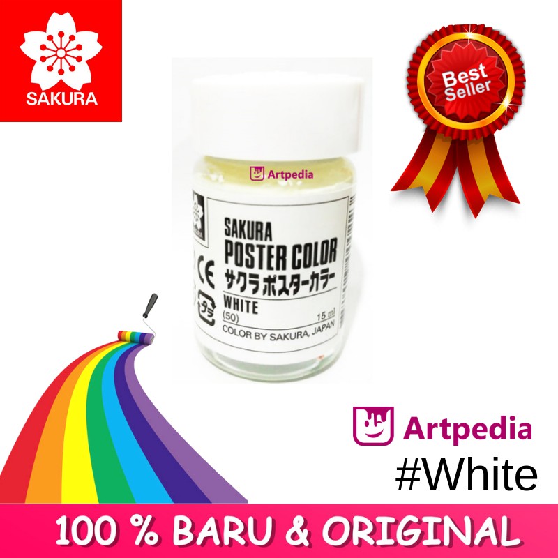 Jual Sakura Poster Color White 15ml / Cat Poster Sakura warna Putih ...