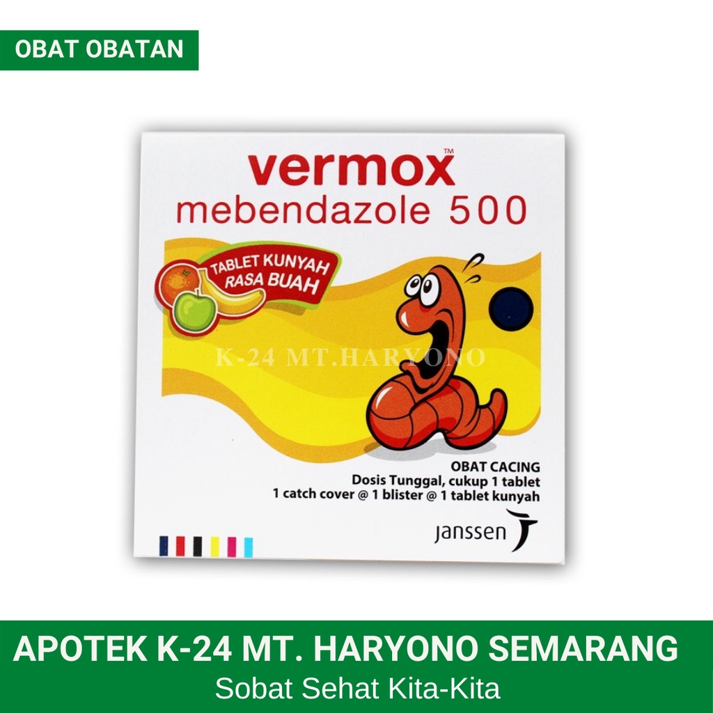 Jual Vermox Tablet Obat Cacing Ampuh Cacing Kremi Cacing Tambang