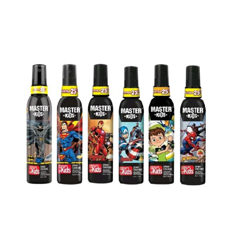 Jual MASTER KIDS Spray Cologne 100ml / Parfum Anak Karakter Super Hero ...