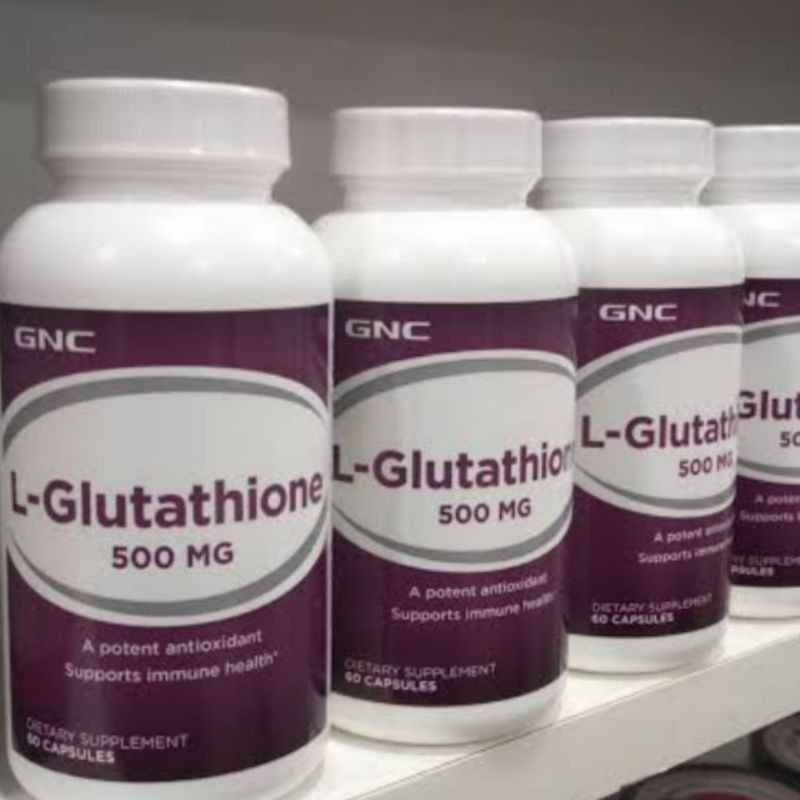 Jual GNC L-Glutathione 500 MG suplemen pemutih asli | Shopee Indonesia