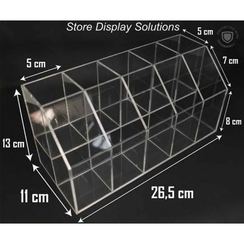 Jual Rak pulpen / tempat pensil Atk / display toko alat tulis akrilik ...