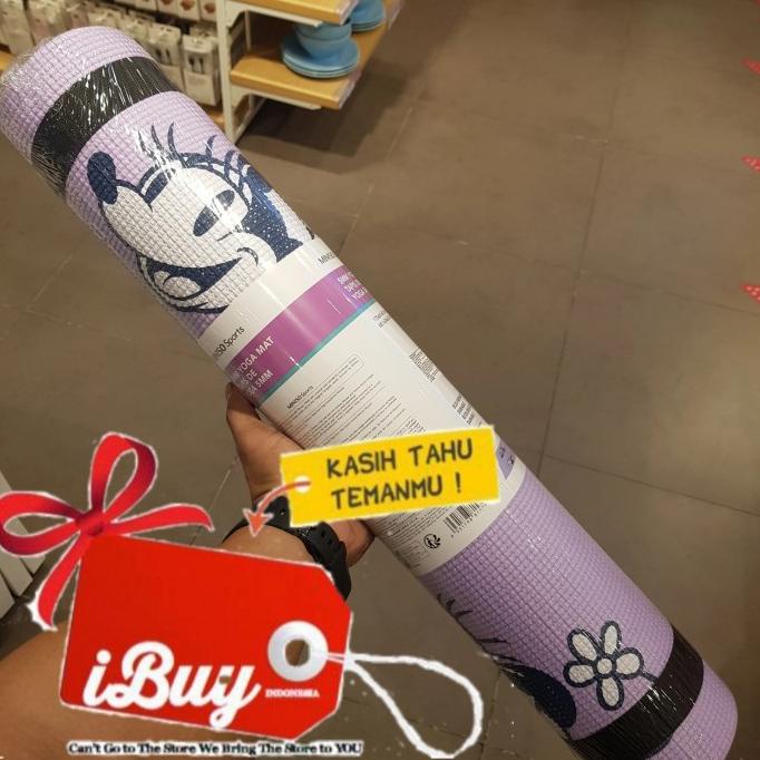 Jual Miniso Disney Minnie Mouse Yoga Mat Matras 173x61cm Tebal 0.5cm