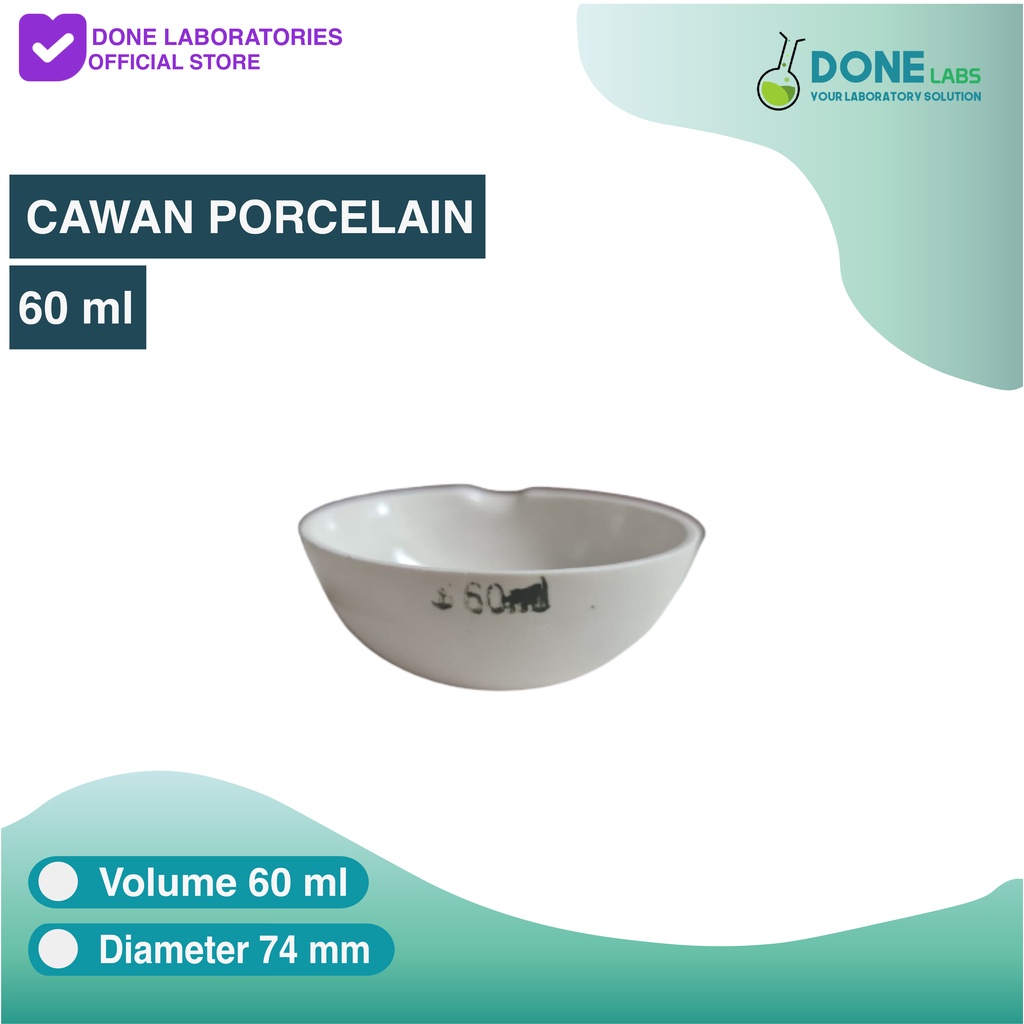 Jual Cawan Porselain Laboratorium (35, 60, 125,150, 400, 500 ml ...