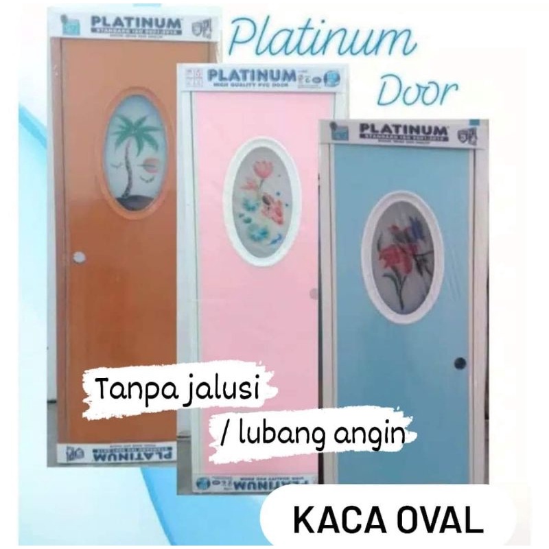 Pintu Pvc Kaca Oval