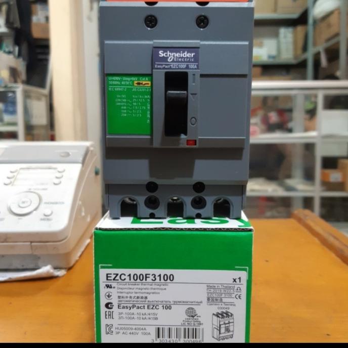 Jual Mccb Schneider Breaker Ezc100F 100A Ezc100F3100 3Phase 3P 100 A ...