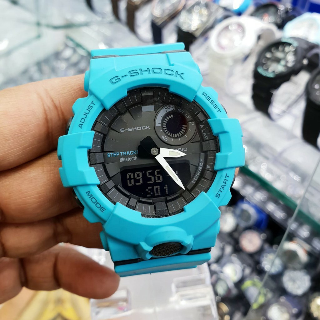 G shock biru on sale muda