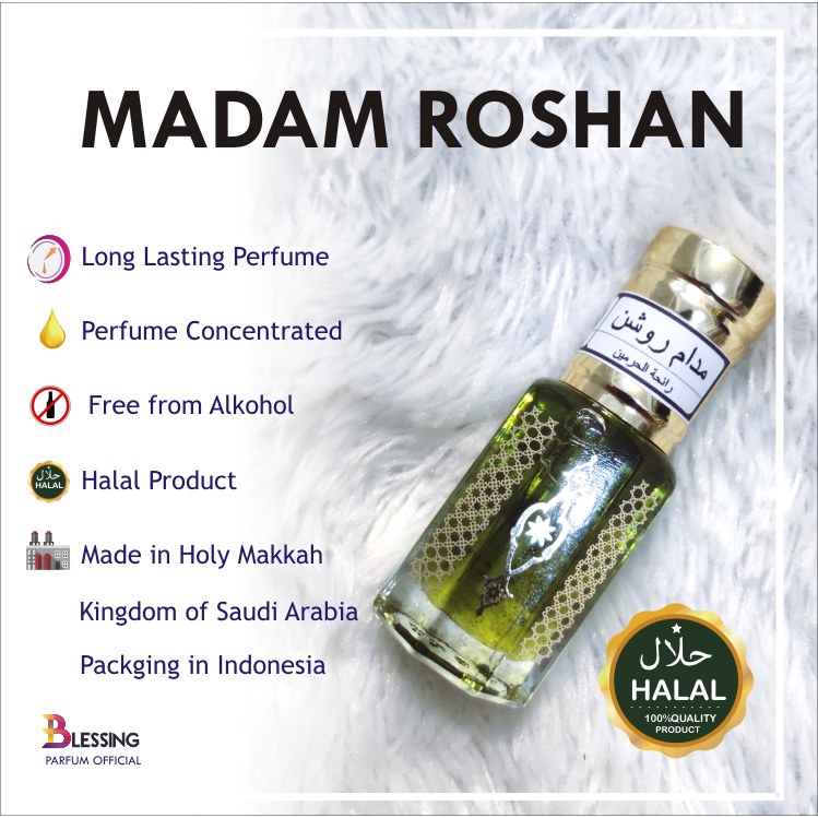 Jual Minyak Wangi Madam Roshan Malaikat Subuh Asli Saudi Arabia 100 Bibit Parfum Malaikat 7972