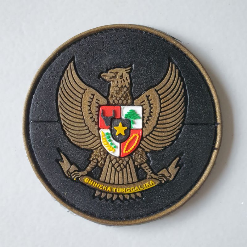 Jual Patch Rubber Logo Garuda Nkri Bendera Indonesia Tempelan Emblem Karet Velcro Shopee Indonesia