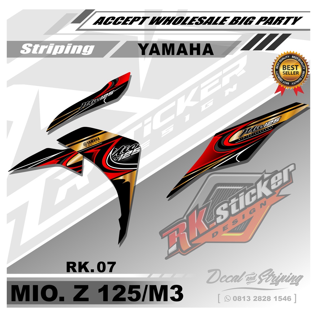 Jual Stiker Striping Mio Z 125/Mio M3 - Sticker Striping Variasi Motor ...