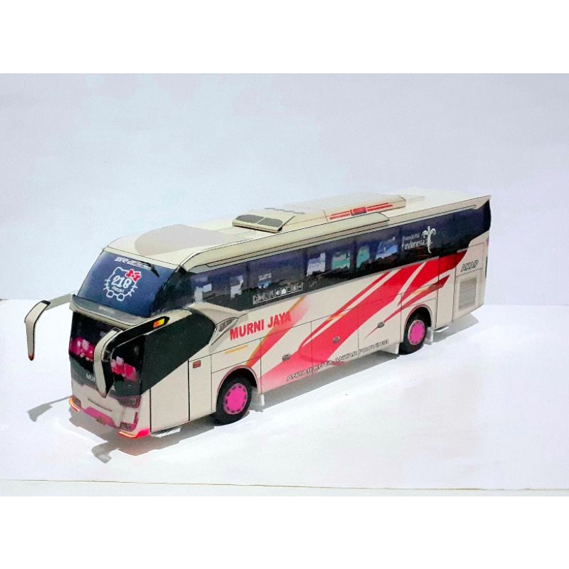 Jual Miniatur Papercraft Bus Murni Jaya Sr Shopee Indonesia