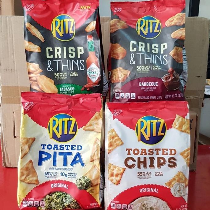Jual PROMO RITZ TOASTED CHIPS OVEN BAKED CRACKERS 55% LESS FAT SNACK ...