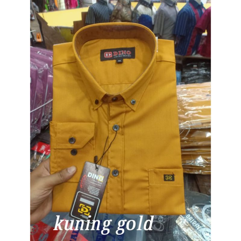 Kemeja Lengan Panjang Solid Power Black