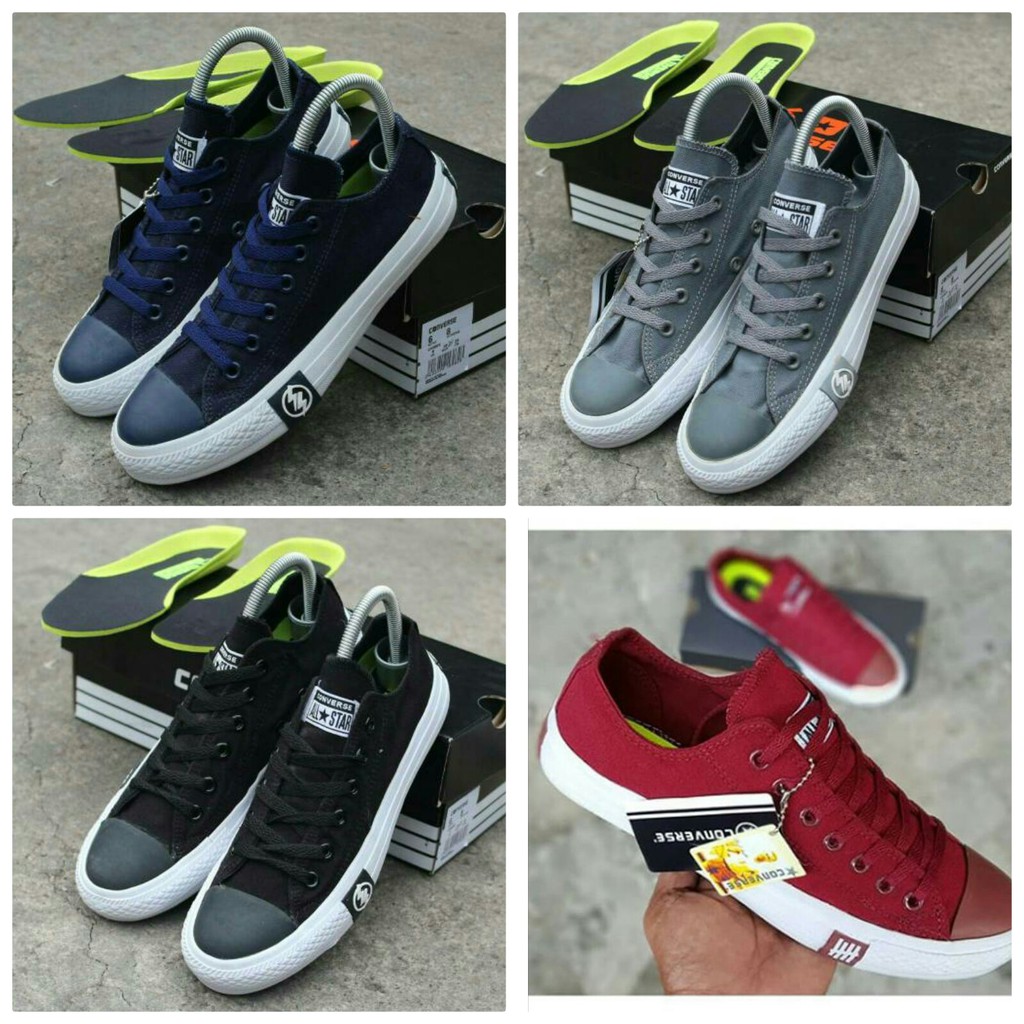 Jual Sepatu Allstar Converse All Star Chuck Taylor Undefeated Low Pendek Shopee Indonesia