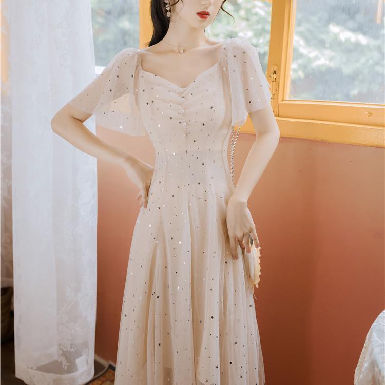 Jual COD dress brukat/long dress satin/dress brukat pendek/long dress