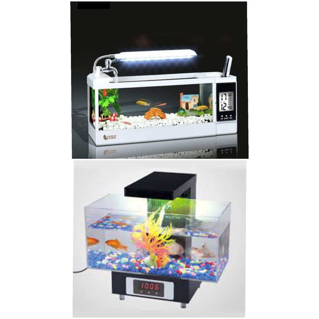 Jual Aquarium USB Ikan Hias Large Desktop Fish Tank Akuarium ( TG-03L ...