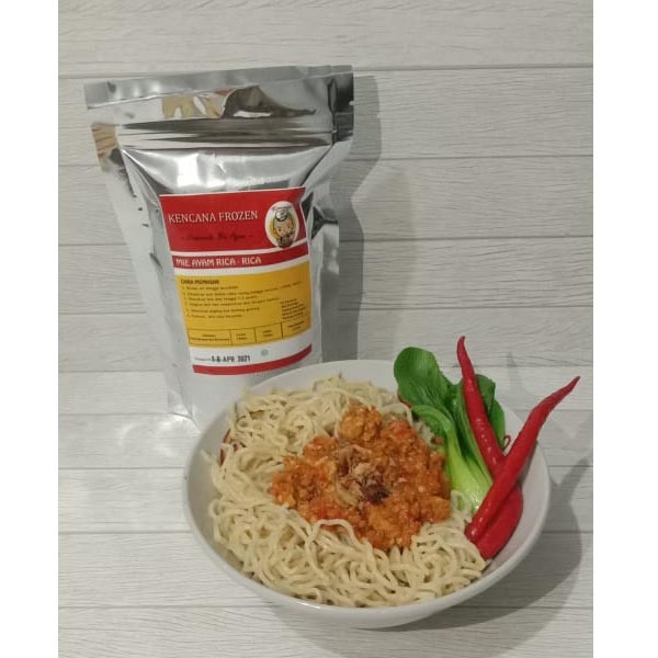 Jual Mie Rica - rica kemasan beku ( frozen ) ayam KENCANA - HALAL ...