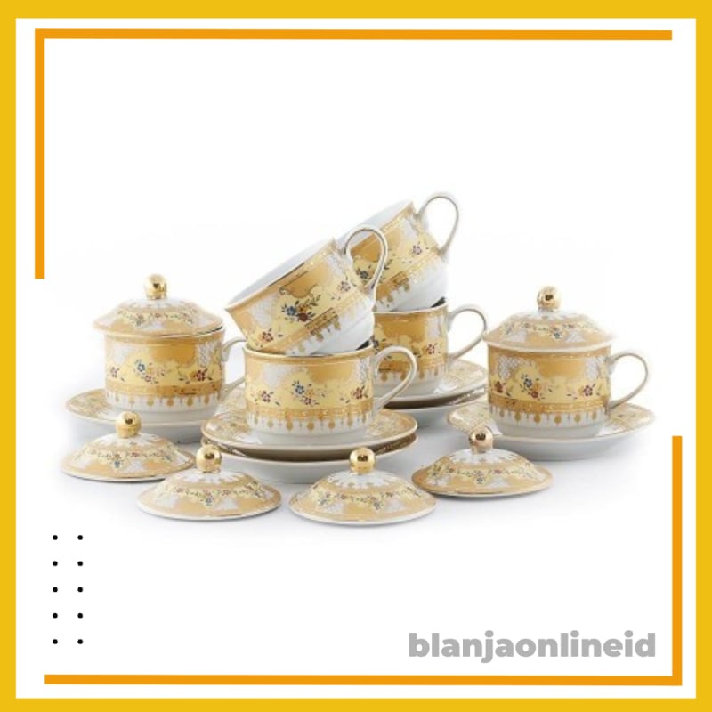 Jual Vicenza Cup And Saucer Set Paket Cangkir Teh Dengan Tutup Y58 6 Pcs Shopee Indonesia 3827