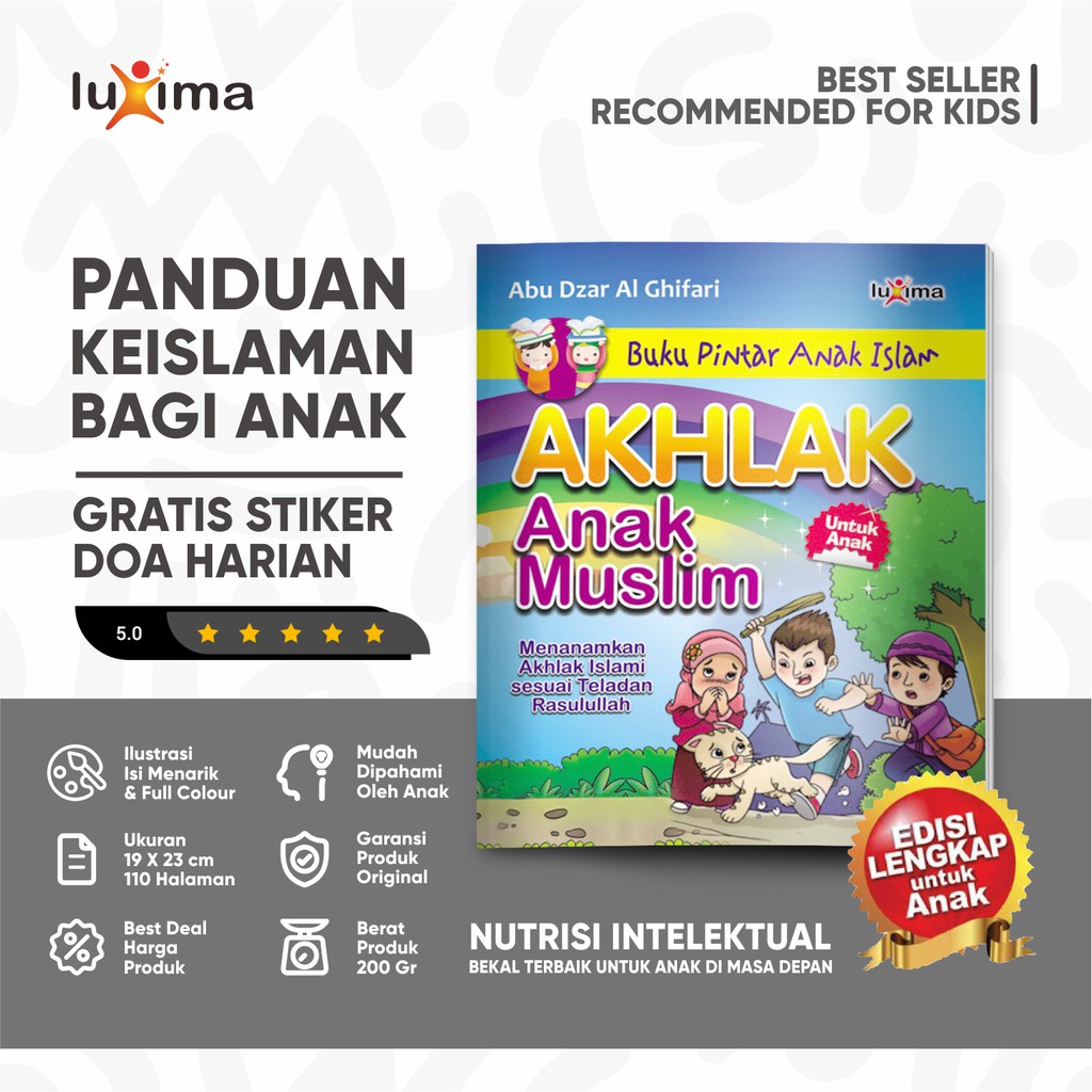 Jual Buku Akhlak Anak Muslim - Pendidikan Anak - Seri Buku Pintar Anak ...