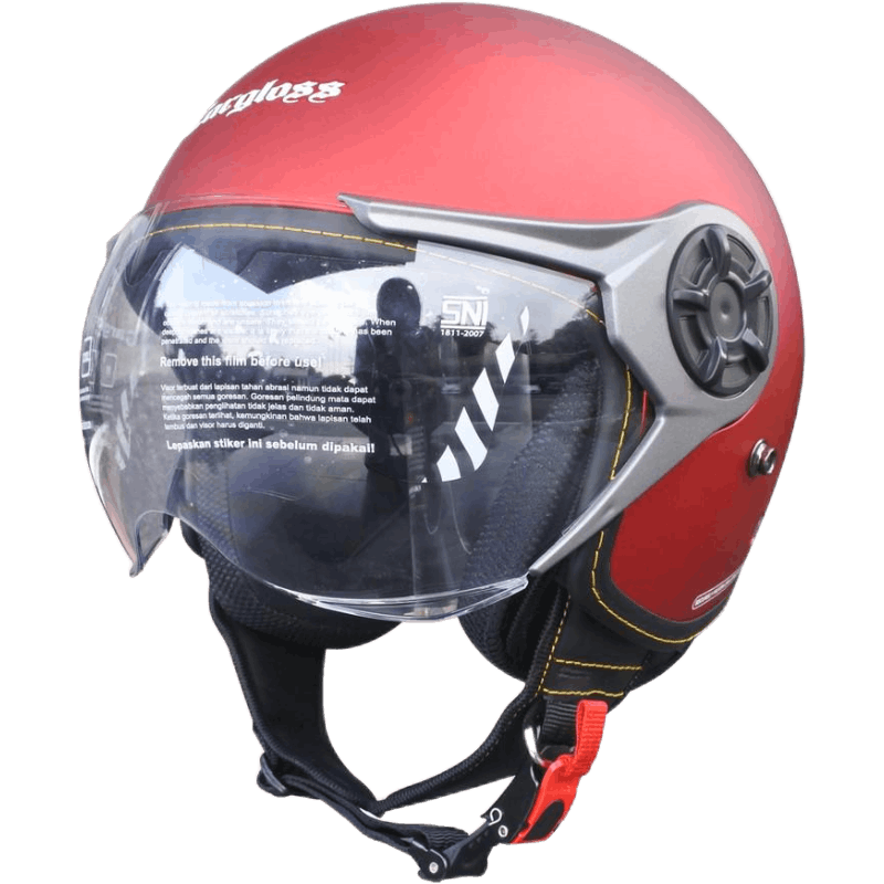 Jual Cargloss YRM Helm Half Face Majestic Red Merah Shopee Indonesia