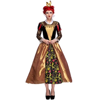 Alice Queen Of Hearts Costume Kids Red Queen in Wonderlands