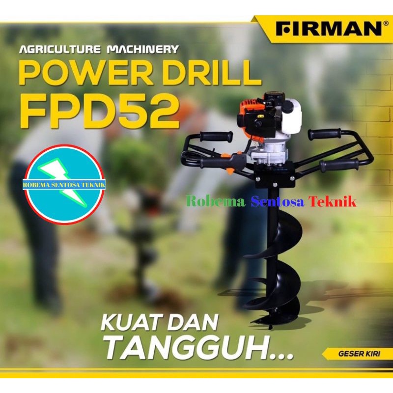 Jual Mesin Bor Tanah Biopori FIRMAN FPD52S Earth Auger Drill | Shopee ...