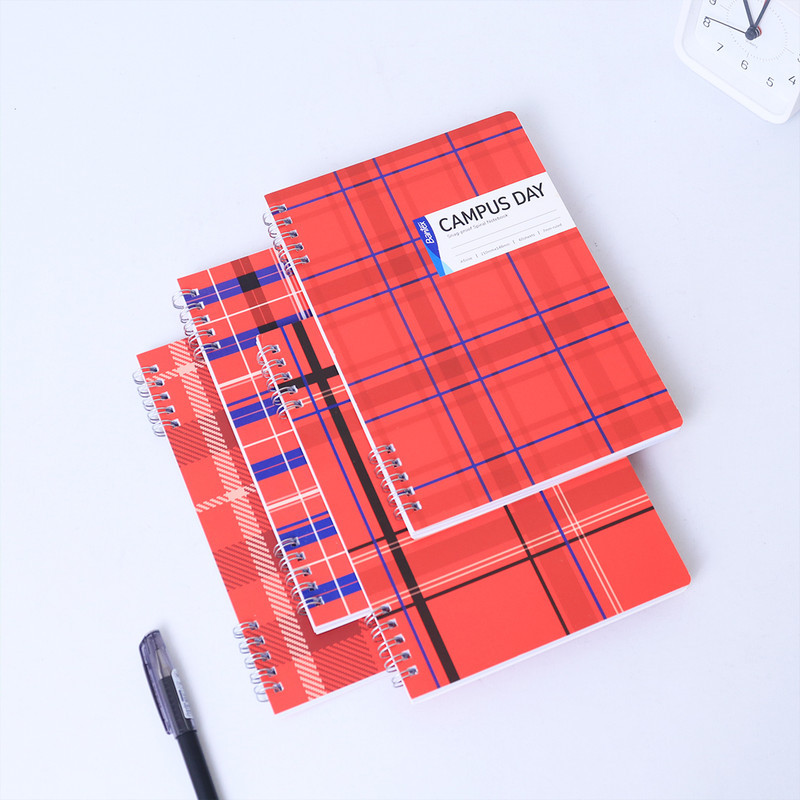 Bantex Buku Tulis Spiral A5 70 gsm Bergaris - Campus Kotak Modern Buku Catatan Pelajar SPA560-005 (3)