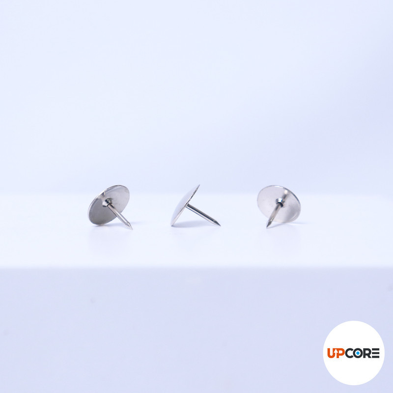 Bantex Paku Pines / Paku Payung / Thumb Tack 23 mm Warna Silver Isi 200 Pcs (4)