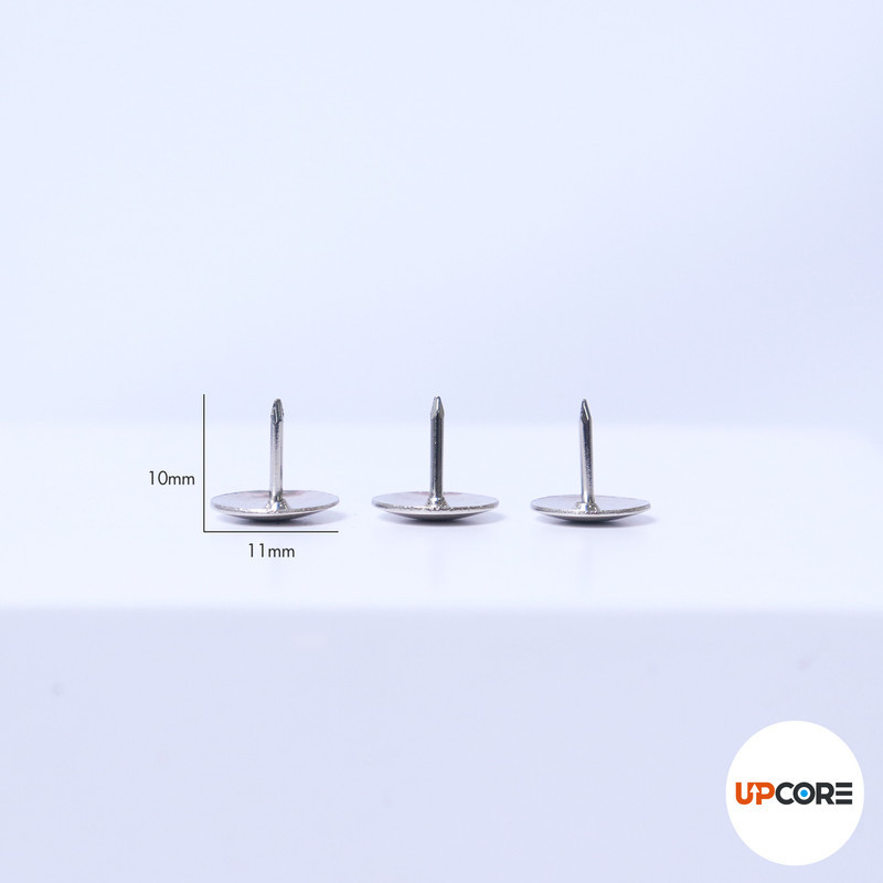 Bantex Paku Pines / Paku Payung / Thumb Tack 23 mm Warna Silver Isi 200 Pcs (3)