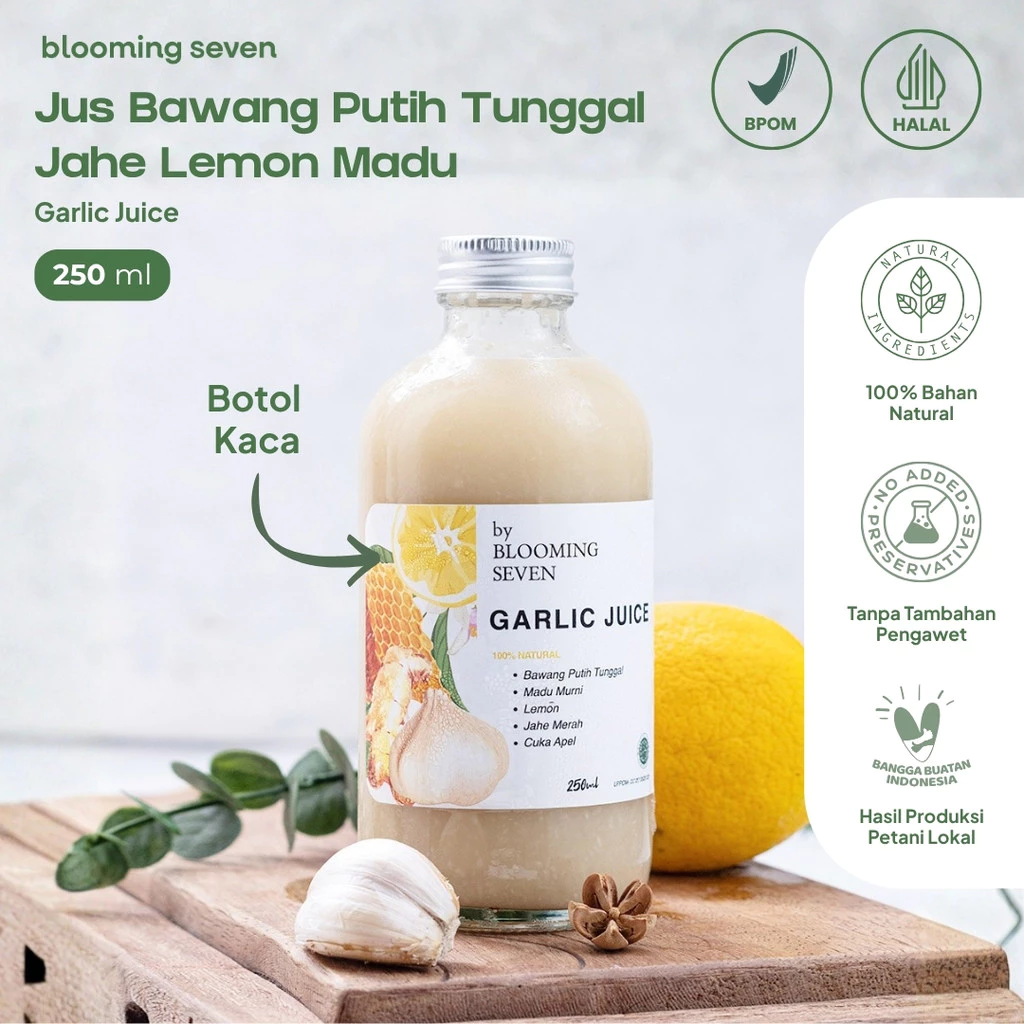 Jus Bawang Putih Tunggal Jahe Lemon Madu Garlic Juice - 250 ml