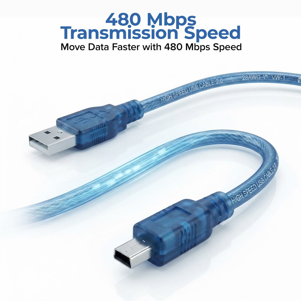 NYK Kabel USB to 5P 60 CM Transparant COD (3)