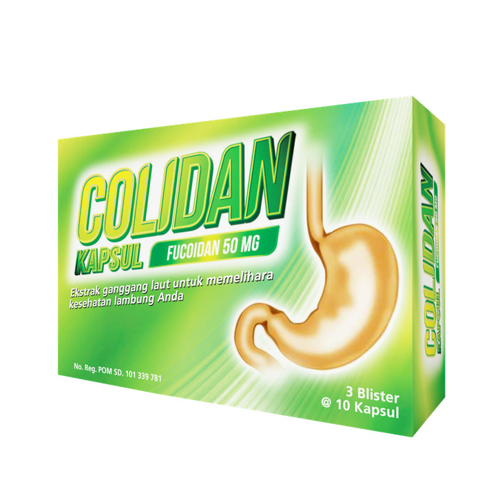 COLIDAN FUCOIDAN 50MG, 1 BLISTER ISI 10 KAPSUL