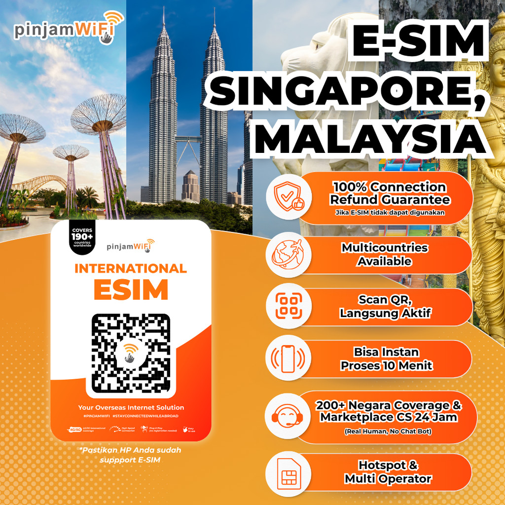 Jual e-SIM Singapore Malaysia Internet Total Quota | ESIM Singapura ...