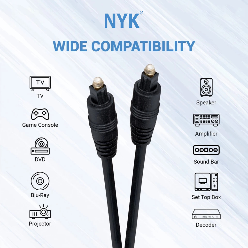 NYK Kabel Optic Audio TV Fiber Optik 1.5 Meter COD (3)